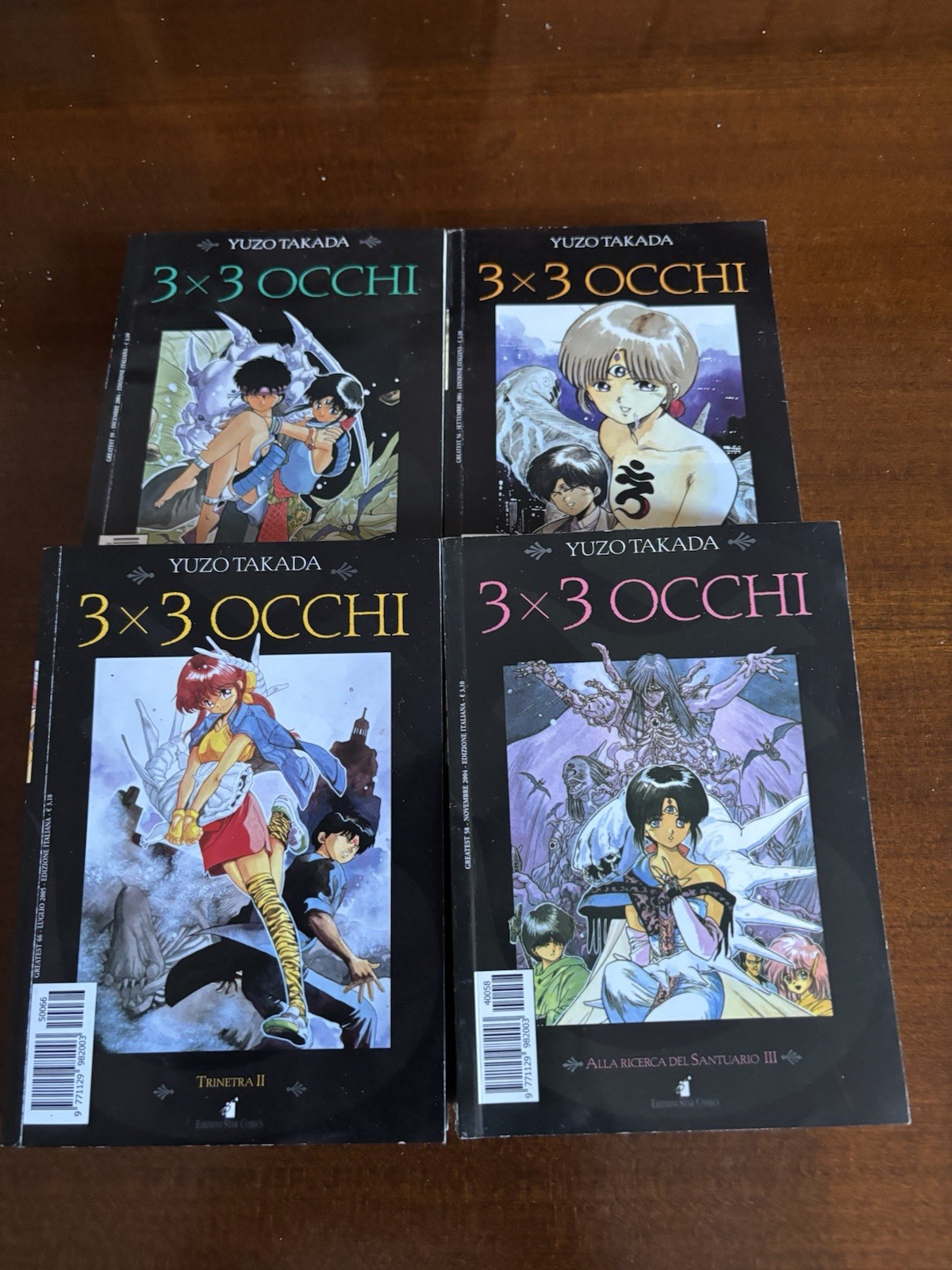Manga 3x3 Occhi Star Comics Yuzo Takada Lotto 8 Volumi (1, 3, 4, 5, 6, 7, 12, 13