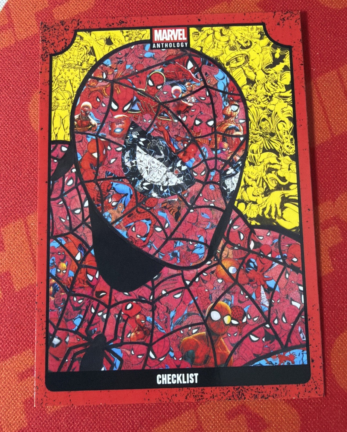 2025 Panini Marvel Anthology Spider-Man Checklist Card Mr. Garcin
