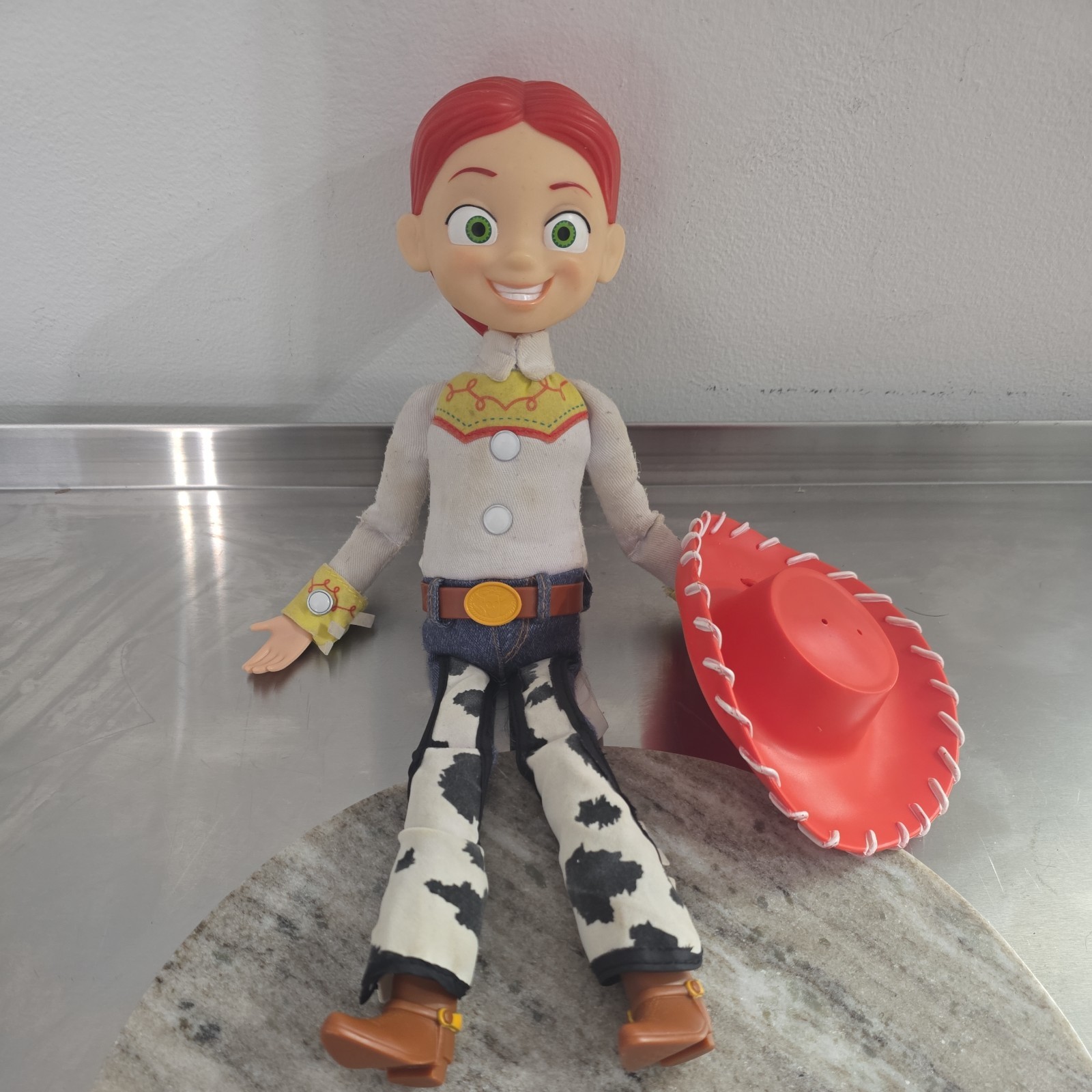 Vintage Thinkway Toys Jessie Cowgirl bambola di peluche parlante 15"