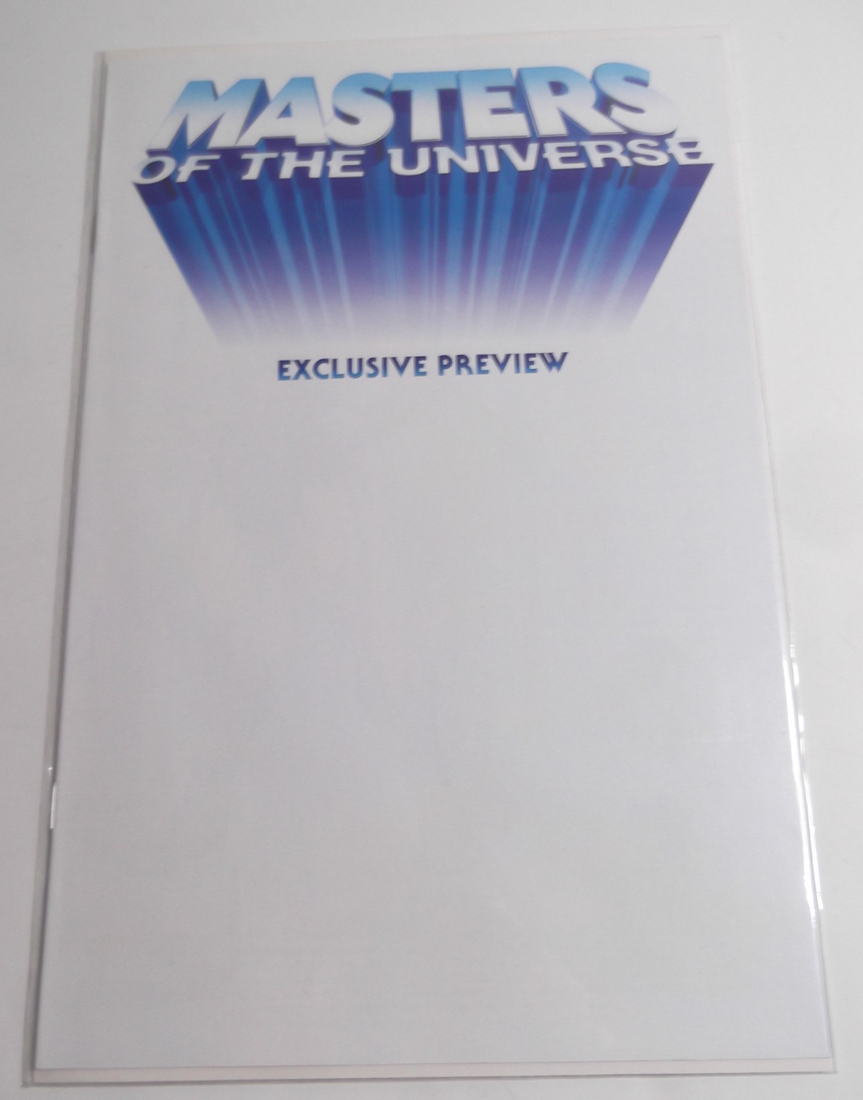 DF Masters of the Universe #0 Ashcan esclusiva anteprima variante vuota He-man quasi nuovo +