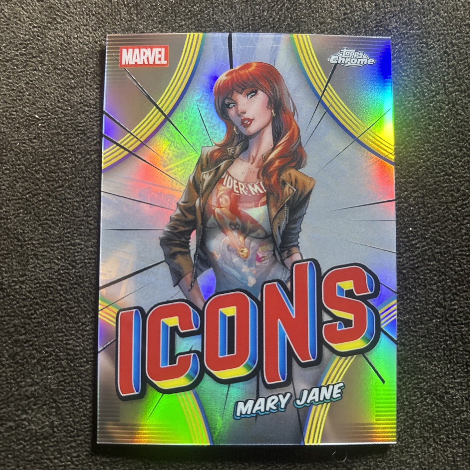 2026 Topps Chrome Marvel ICONS Mary Jane rifrattore #MI-11