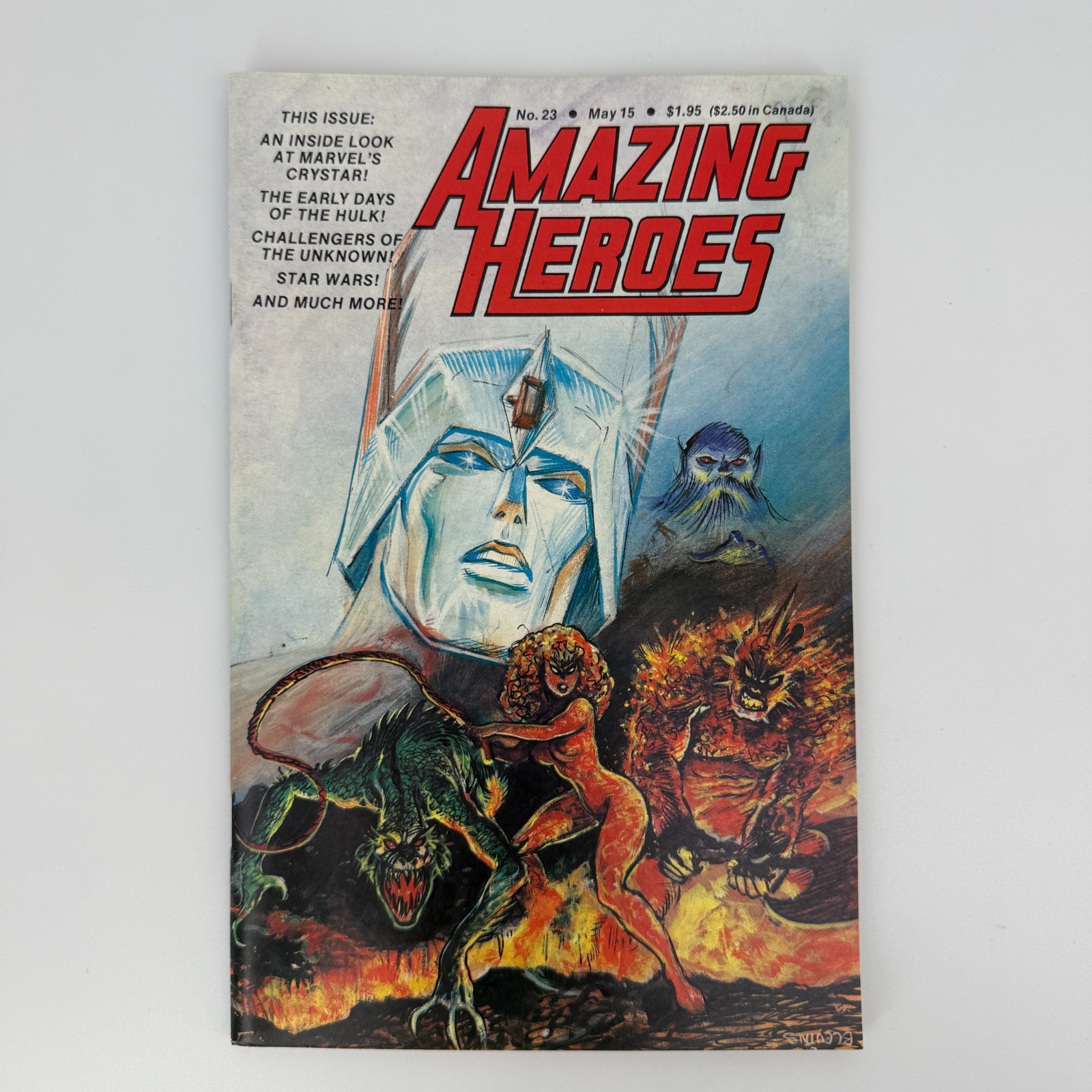 Amazing Heroes #23 1983 Marvel Hulk Star Wars Fantagraphics rivista fumetti vintage