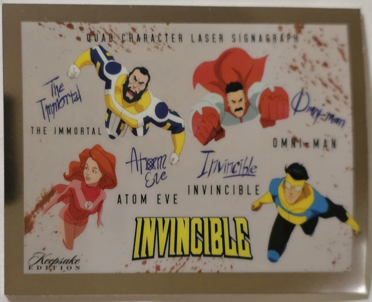 Skybound Invincible Quad Personaggio Laser Signagraph Inserto 2025 Omni-Man #430