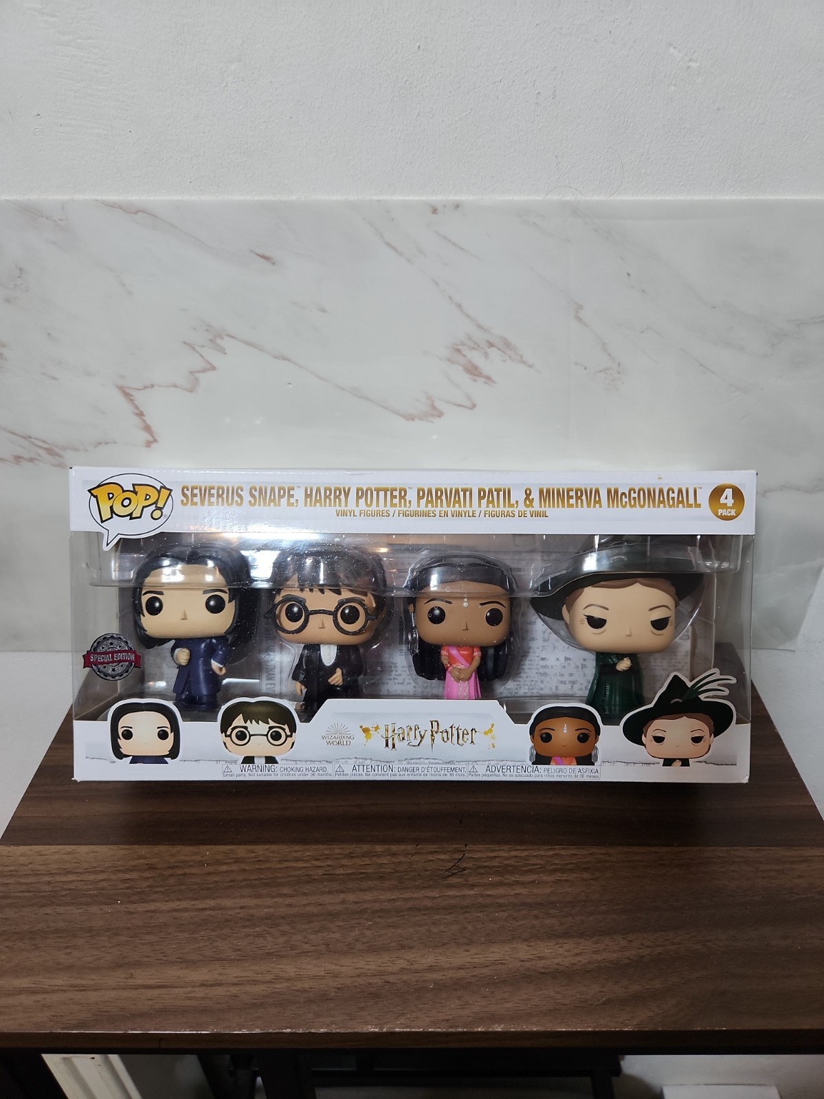 Funko Pop! Severus Piton, Harry Potter, Parvati Patil, Minerva McGranitt confezione da 4 pezzi