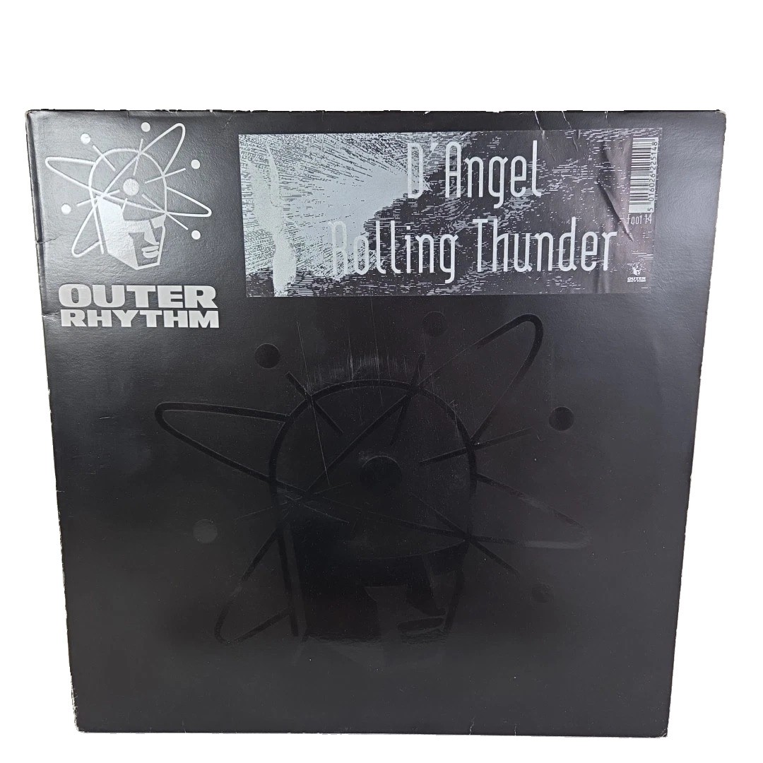 D'Angel Rolling Thunder 12 Inch Vinyl Record Electronic Techno 1991 Outer Rhythm
