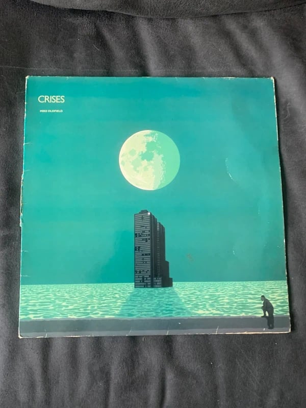 Disque Mike Oldfield crises vinyle 33T pop rock prog
