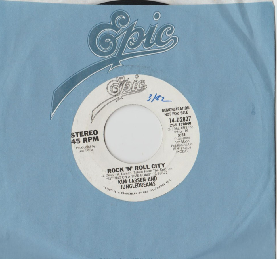 Kim Larsen And Jungledreams ‎– Rock 'N' Roll City 45 RECORD NEAR MINT DJ STOCK