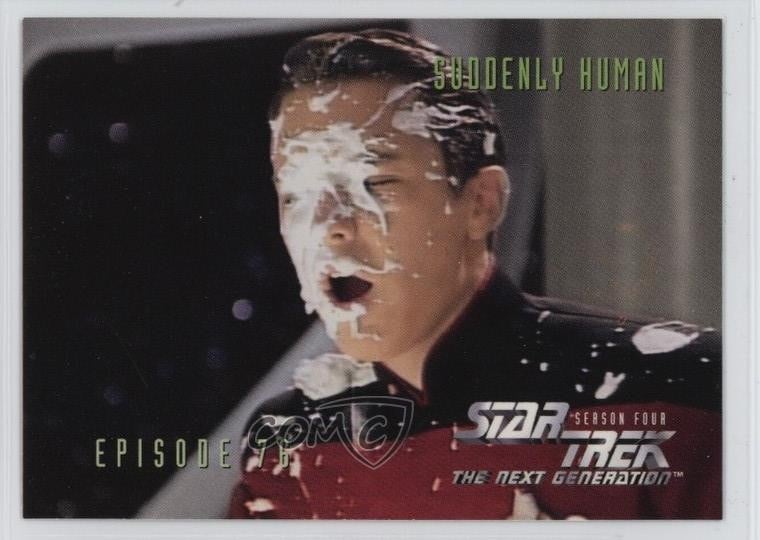 SkyBox Star Trek The Next Generation Stagione 4 Improvvisamente Umano 1996 #327 c2s
