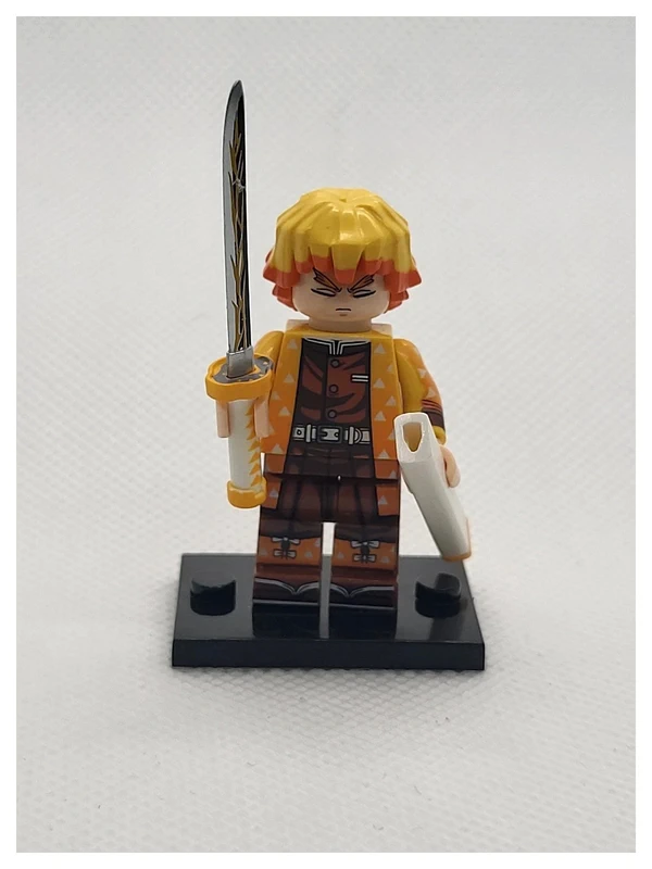 Figurine type Lego - Demon Slayer - Zenitsu Agatsuma (Lego-style Figure - DS - zenitsu Agatsuma)