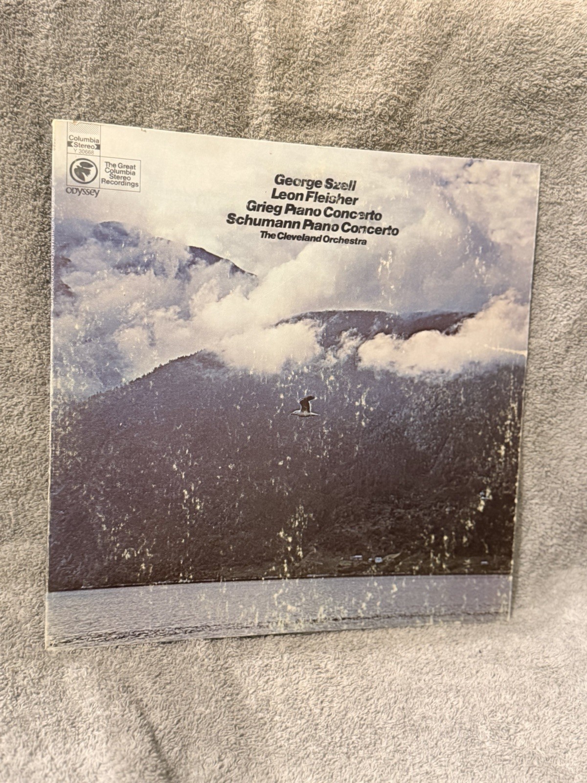 Szell Fleisher Grieg Schumann Piano Concertos LP Record Odyssey Classical 33 RPM