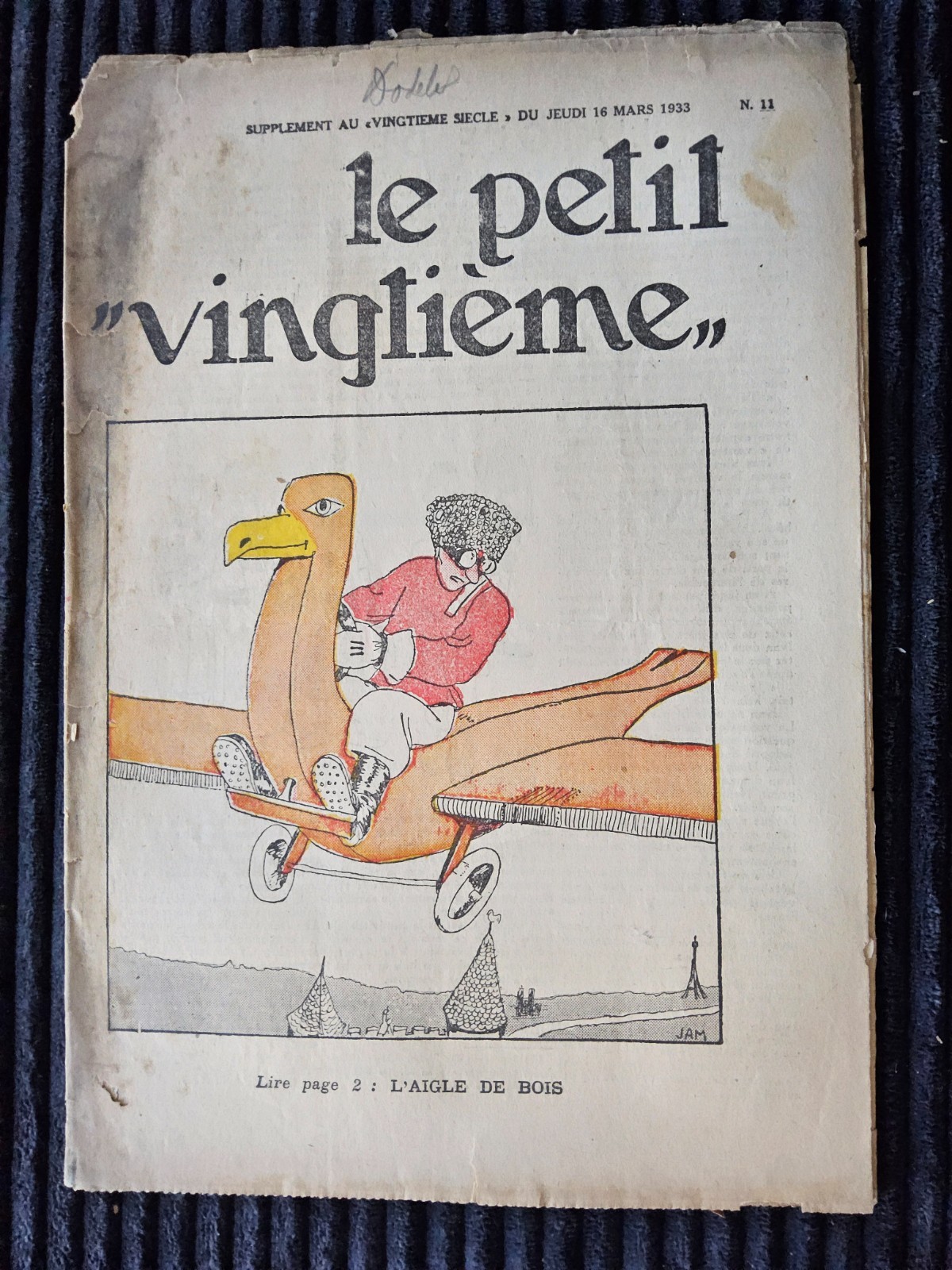 Tintin - Petit Vingtième - Numéro 11 de 1933