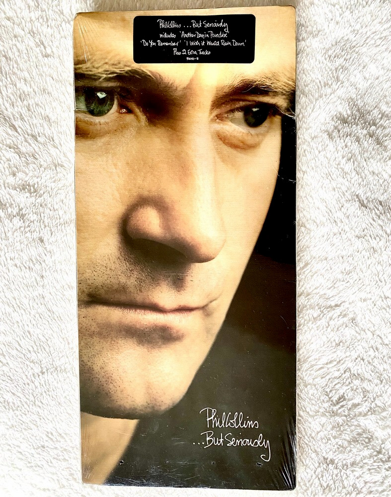 PHIL COLLINS BUT CD SERIOUSLY SEALED GREATEST HITS LONGBOX LP PROMO HYPE STICKER