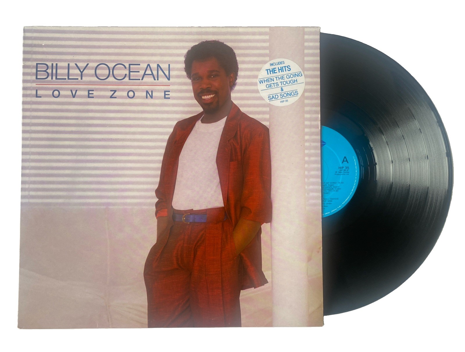 Billy Ocean - Love Zone Vinyl LP Record HIP35 Jive 1986 Ex / Ex