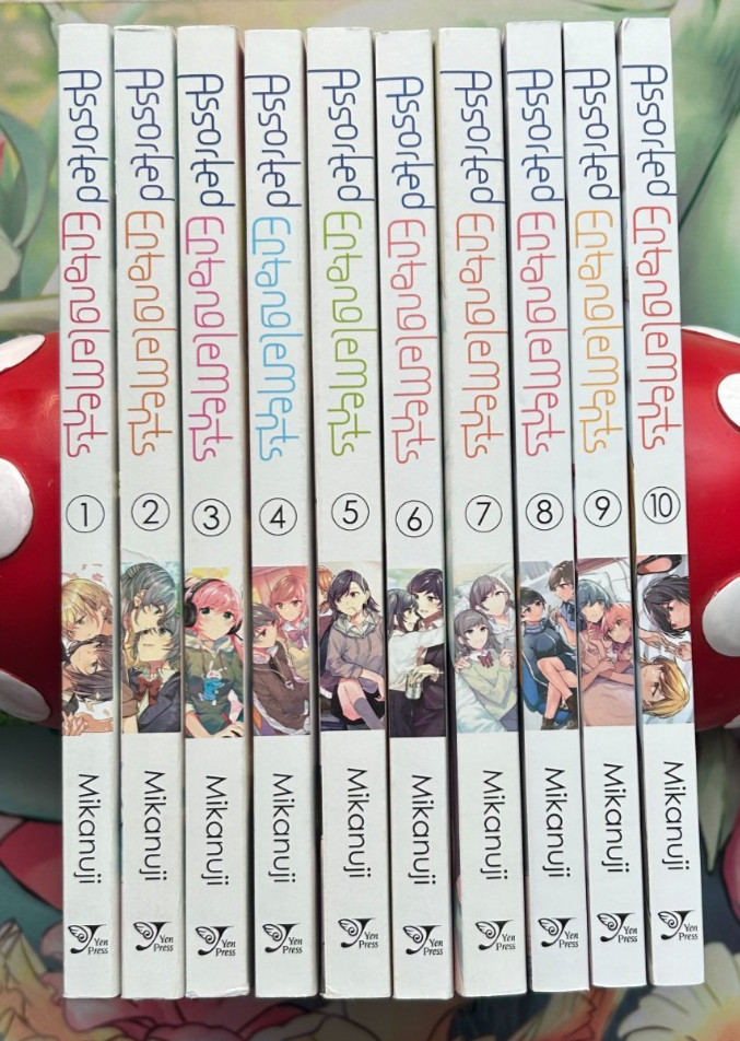 Assortiti Entanglements Vol 1-10 Manga Inglese Mikanuji Set Completo Yuri