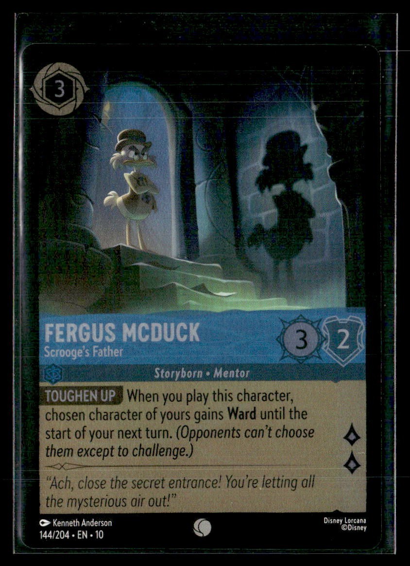 Disney Lorcana Sussurri nel Pozzo Fergus Paperone's Father Foil 144/204