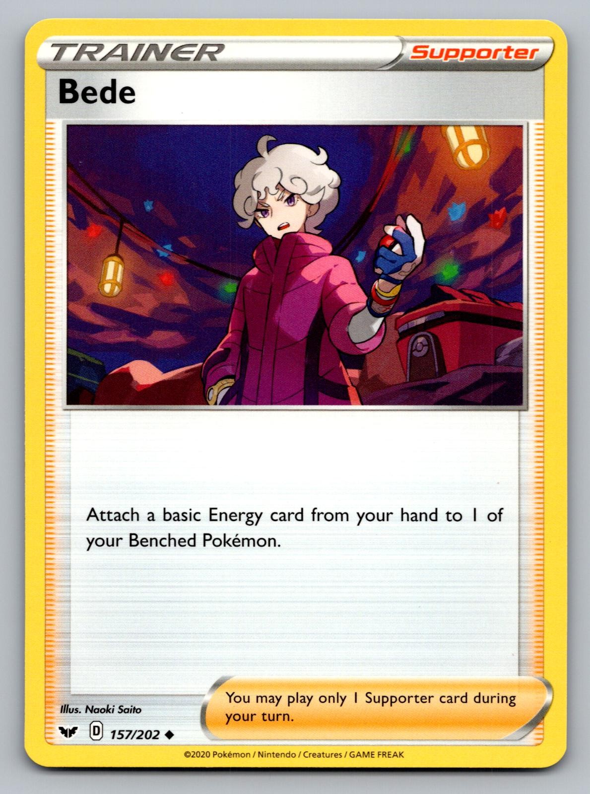 Beda 157/202 Pokemon Spada e Scudo Non Comune Giocato Moderatamente