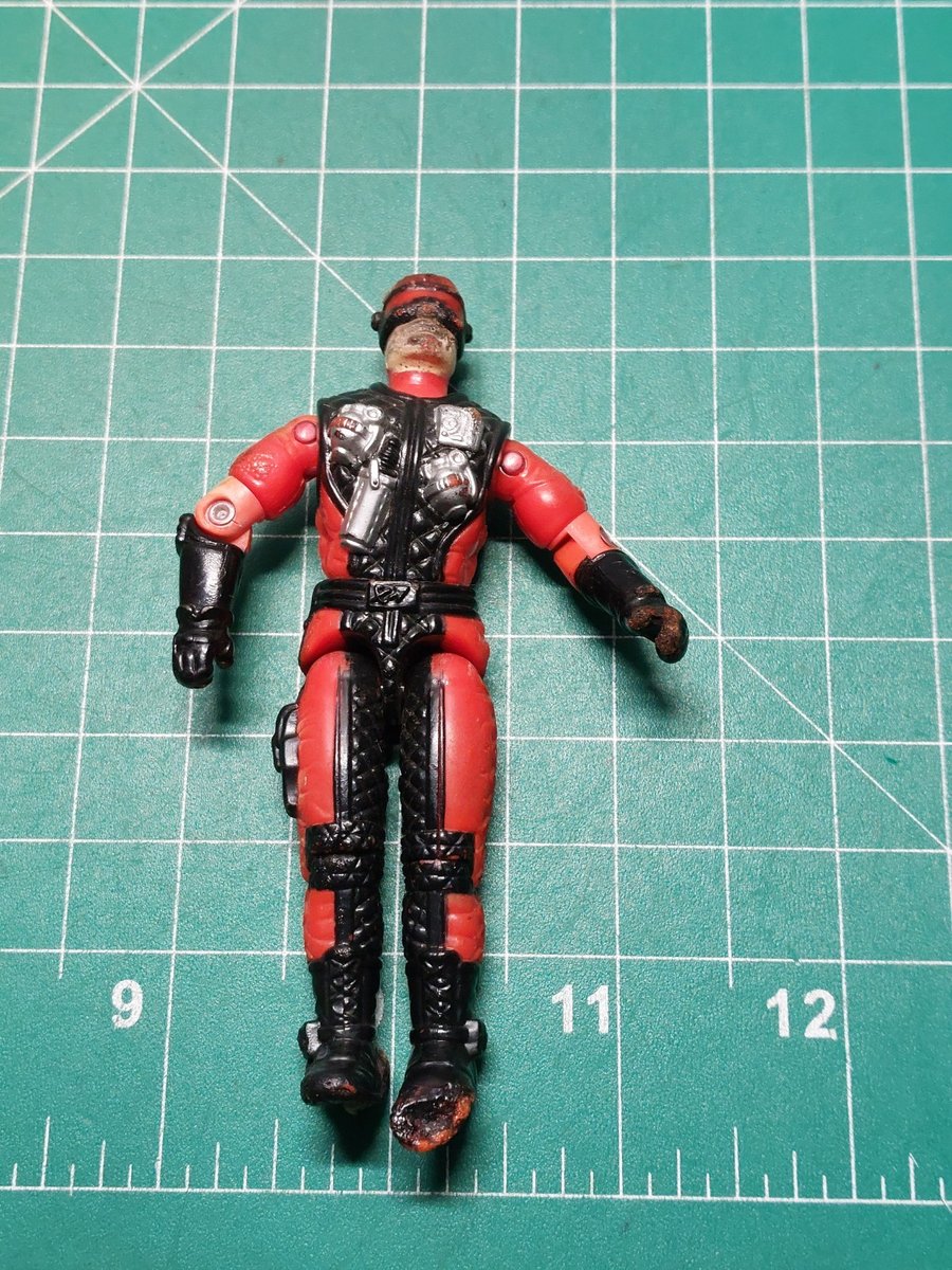 Per Ricambi Danneggiati Fusi Gi Joe Cobra Air Devil V1 1992 Vintage Hasbro