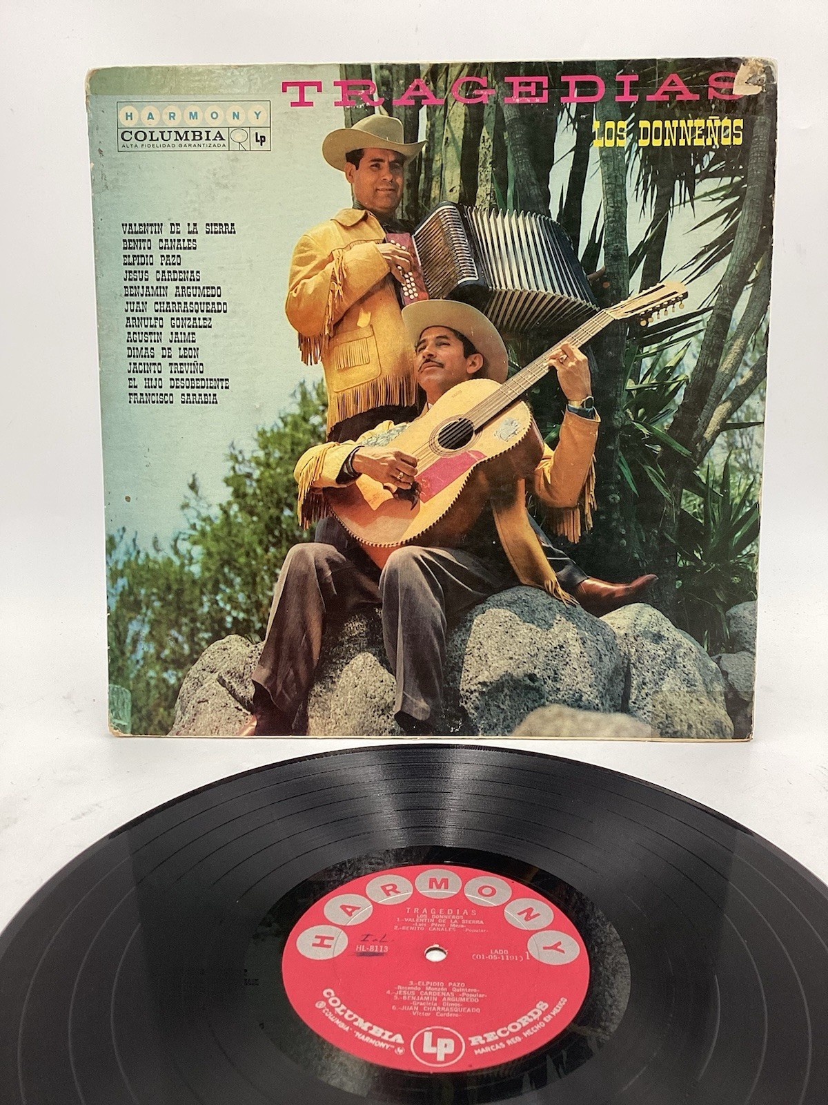 LOS DONNEÑOS tragedias (ORIG CBS HARMONY VINYL LP MEXICO) VG+/++ (no Discogs)