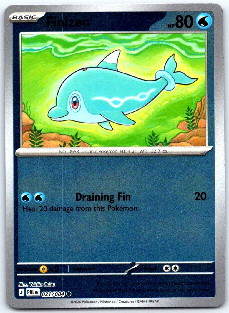 Finizen 021/084 ME05: Pitch Black Reverse Holo-PTCG-NM