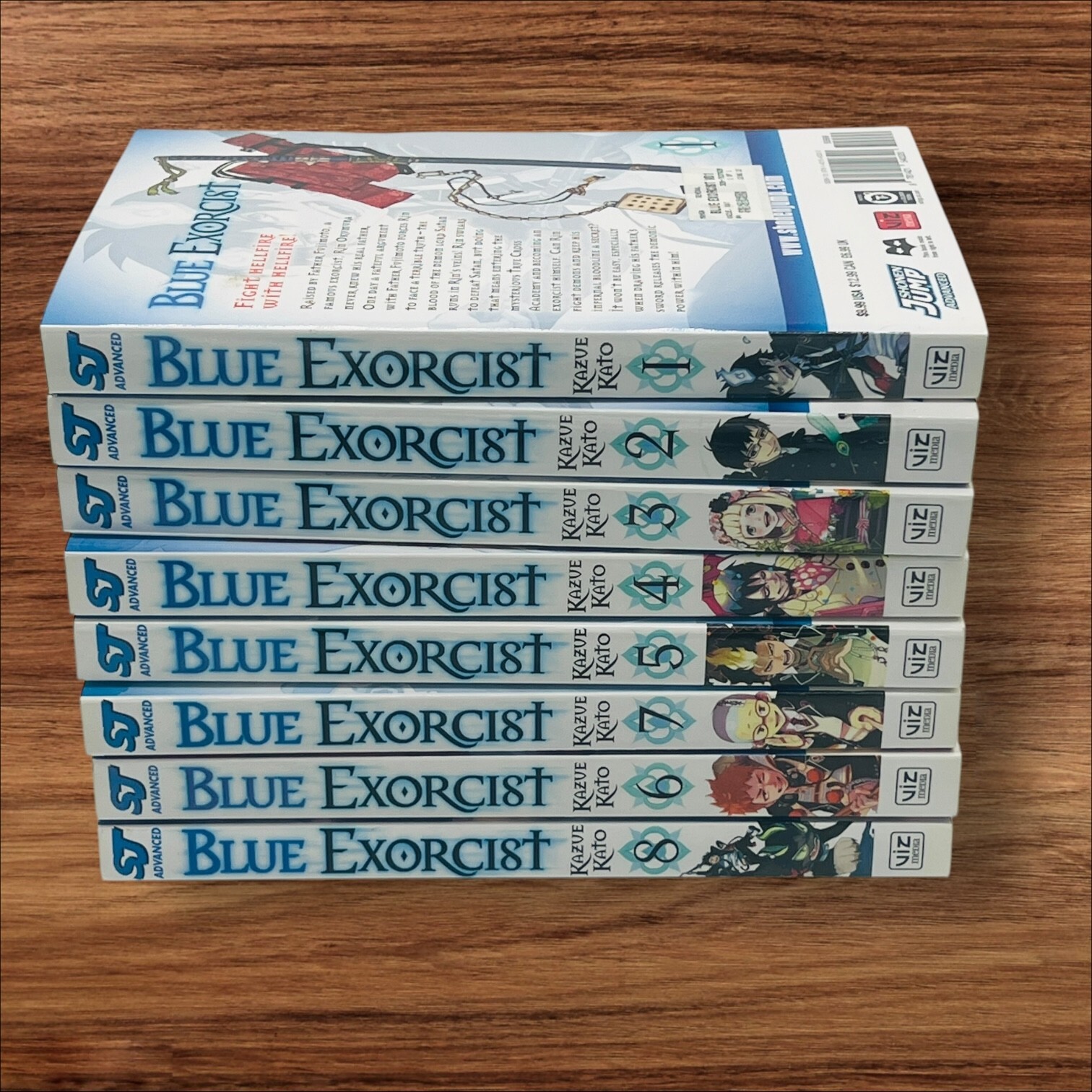 Esorcista blu di Kazue Kato LOTTO vol. 1-8 Viz Media Shonen Jump Manga
