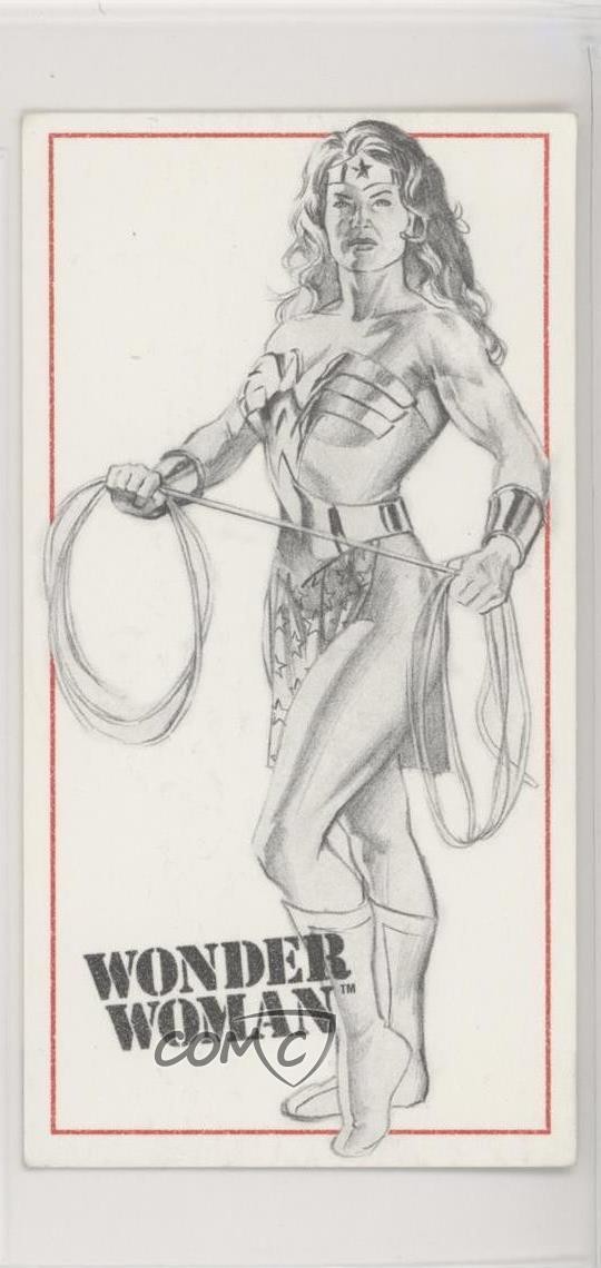 1996 SkyBox Kingdom Come Xtra Sketchboard Wonder Woman #2 schizzo 1d1