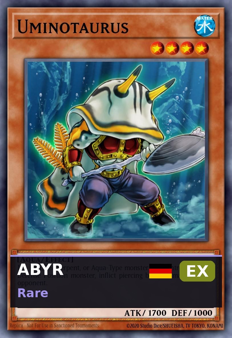 Uminotaurus ABYR-095 EX DE Yu-Gi-Oh