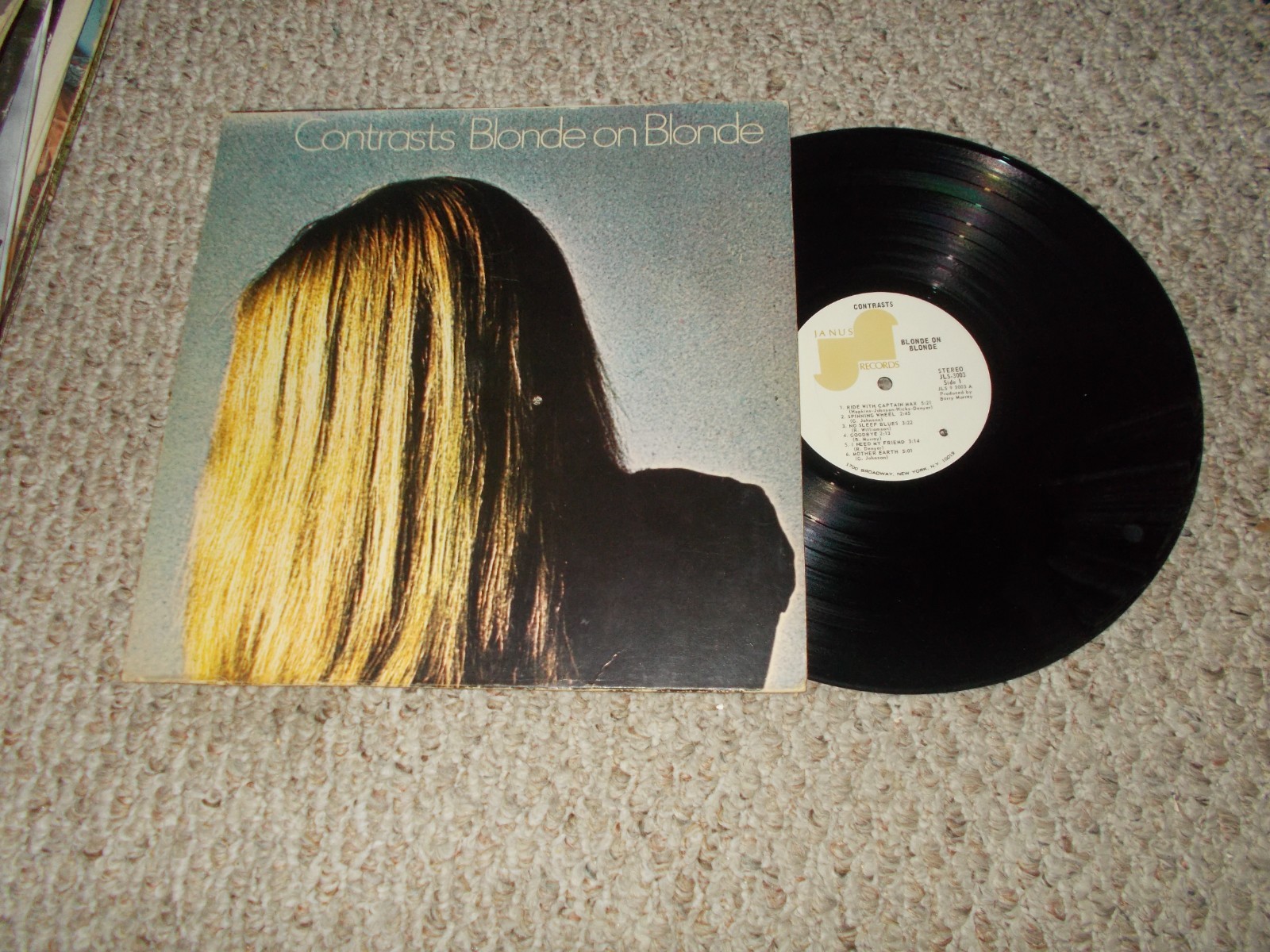 CONTRAST BLONDE ON BLONDE ORG PSYCH PROG ROCK LP ON JANUS NM