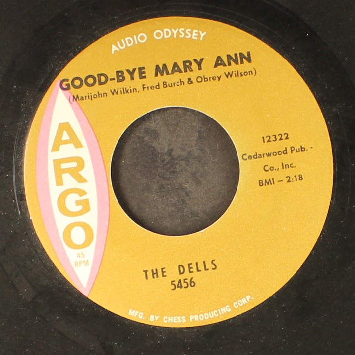 DELLS: good-bye mary ann / after you ARGO 7" Single 45 RPM