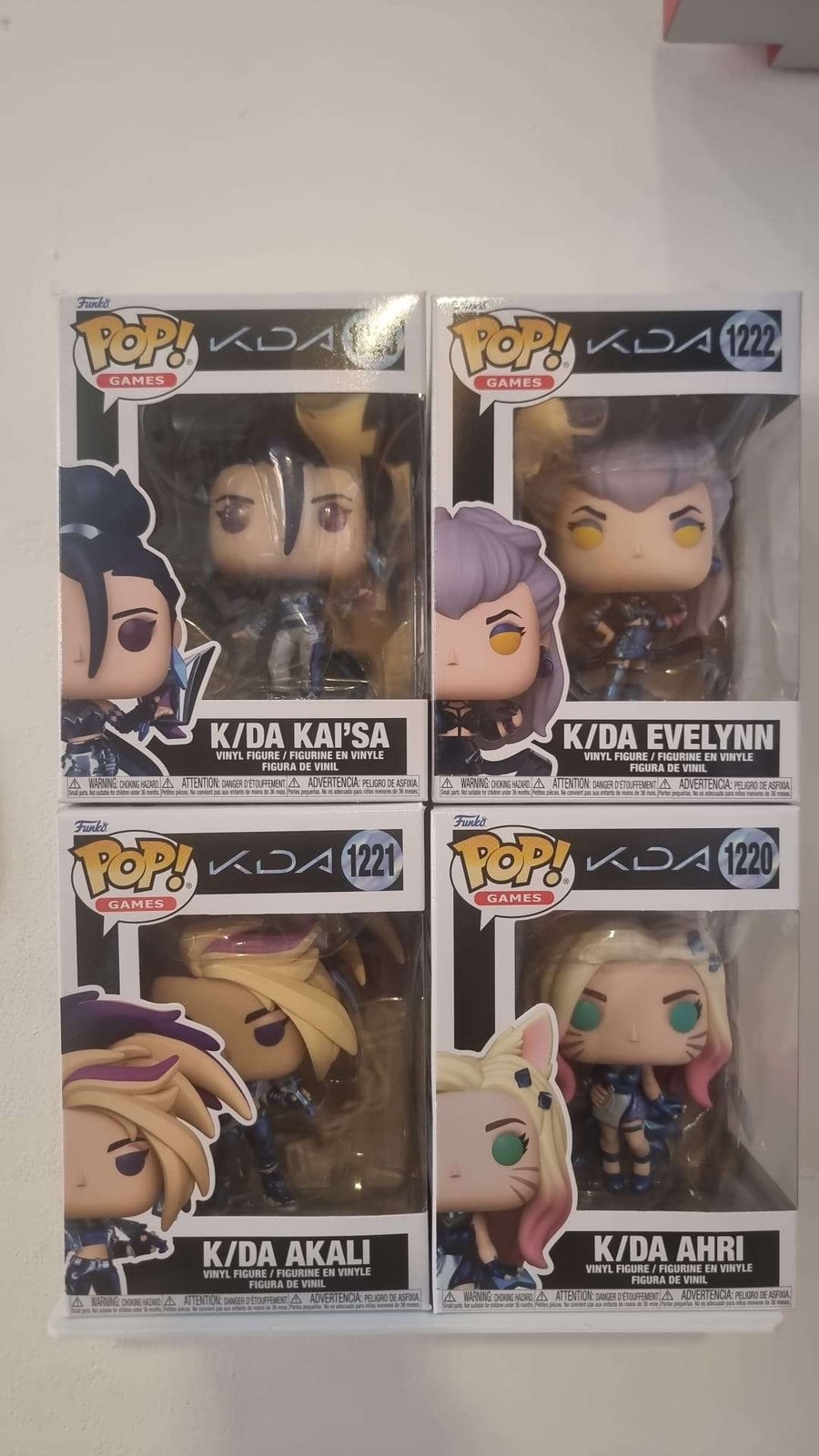 Funko Pop! K/DA League of Legends - Collezione Completa 4 Pezzi
