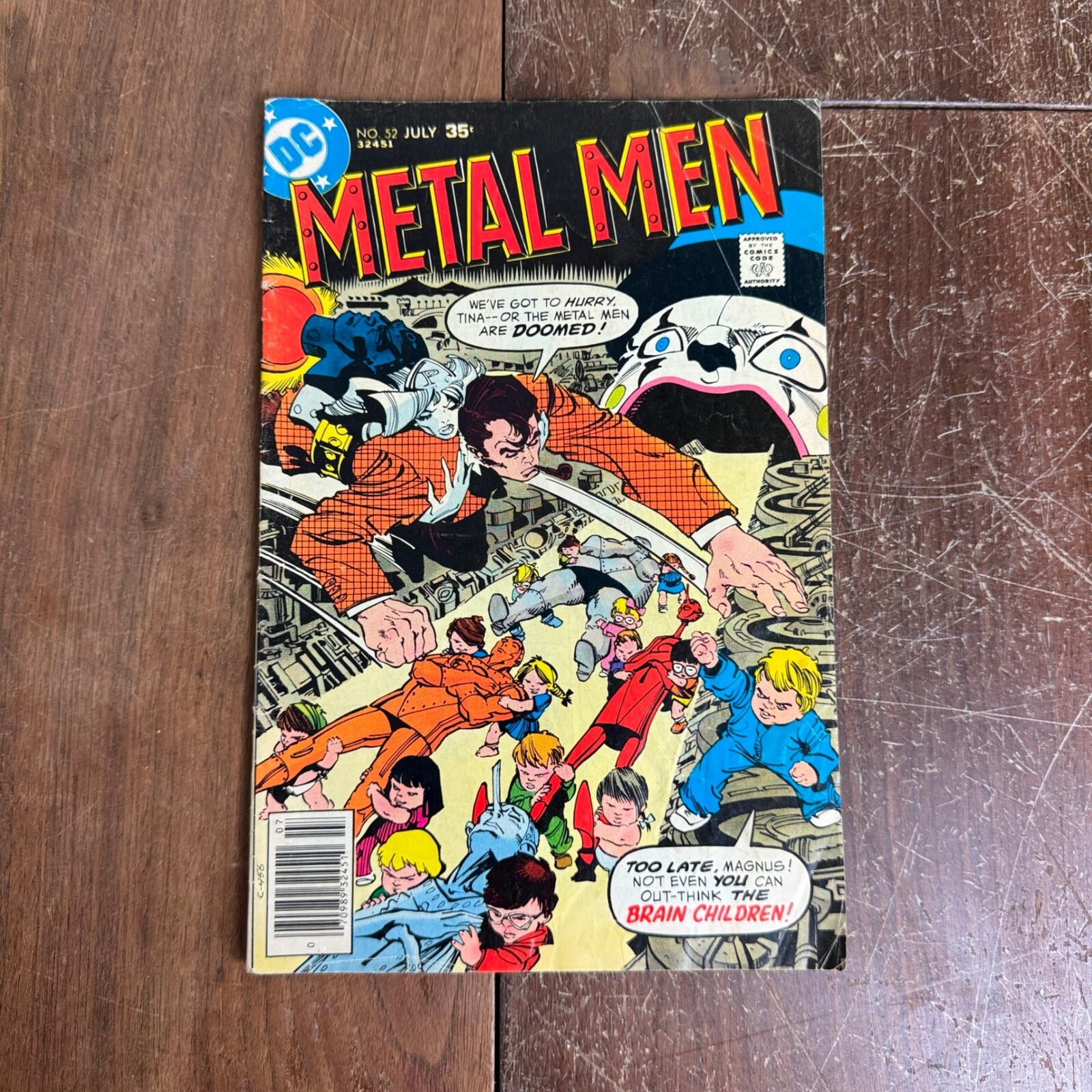 DC Comics Metal Men Comic Book No. 52 July 1977 Vintage Bronze Age