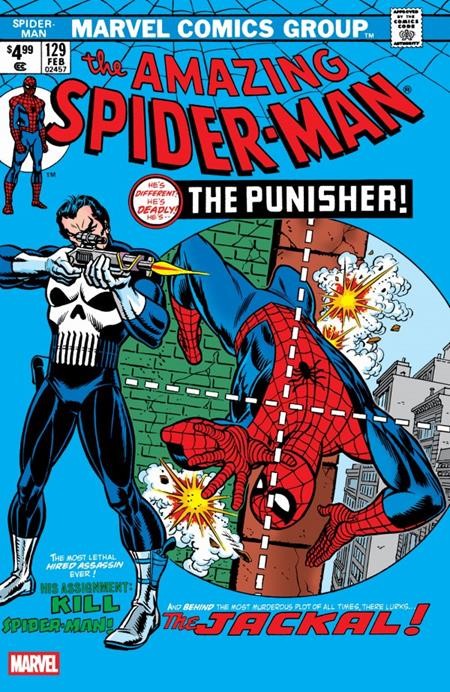 PREVENDITA Df Amazing Spiderman #129 edizione facsimile variante lamina blu fuori 11/25