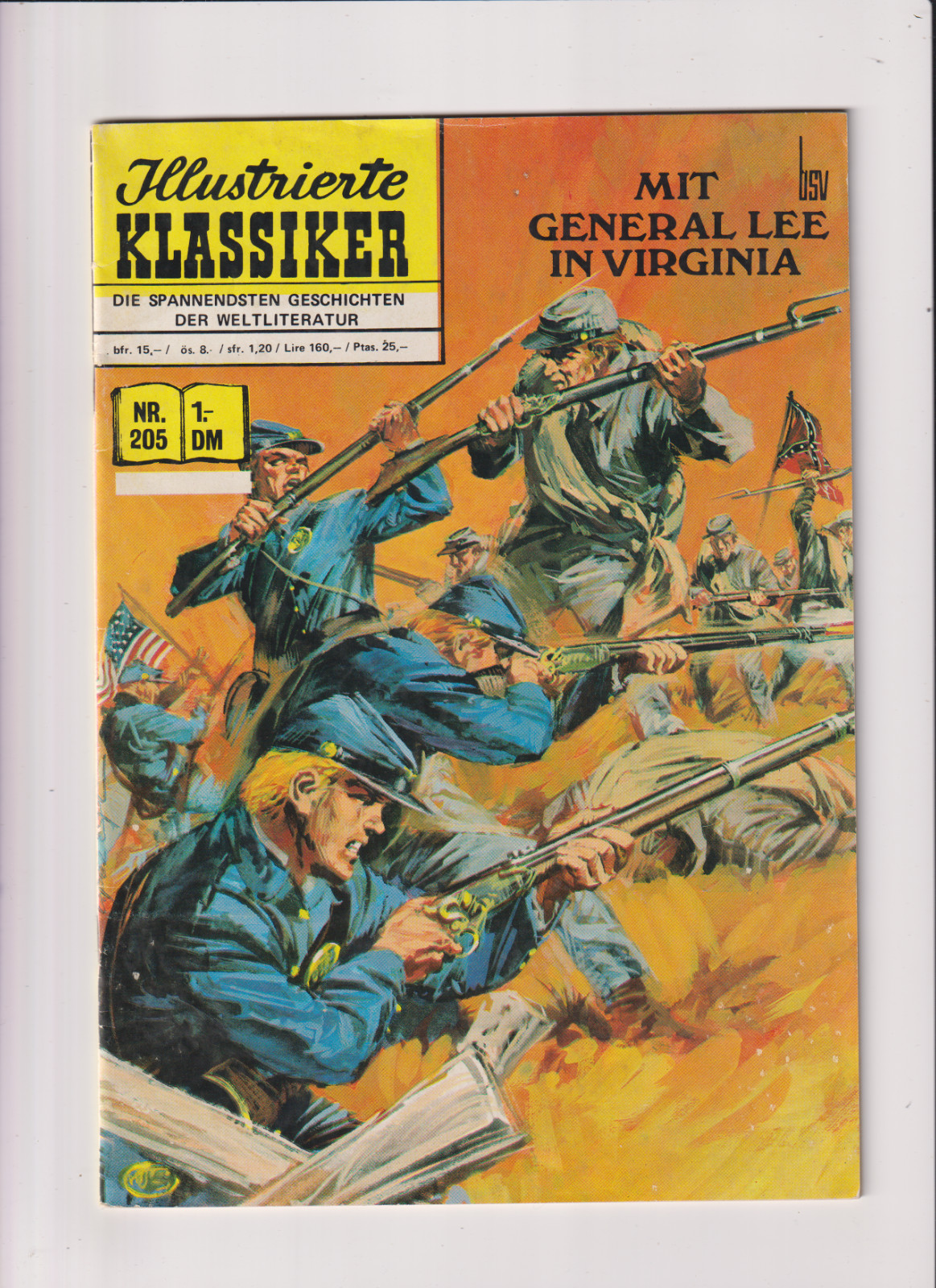 Classici illustrati 205 con il generale Lee in Virginia BSV