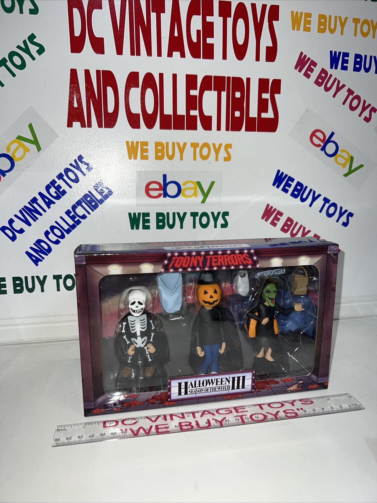 🎃 TRICK OR TREATERS Halloween 3 III Toony Terrors 4" Action Figure 3pk 🔥