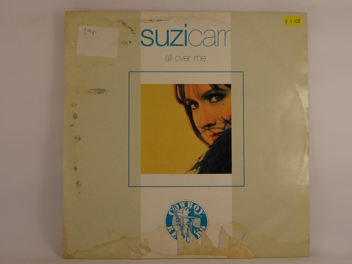 SUZI CARR ALL OVER ME (169) 4 Track 12" Single including Picture Sleeve SONY/COW