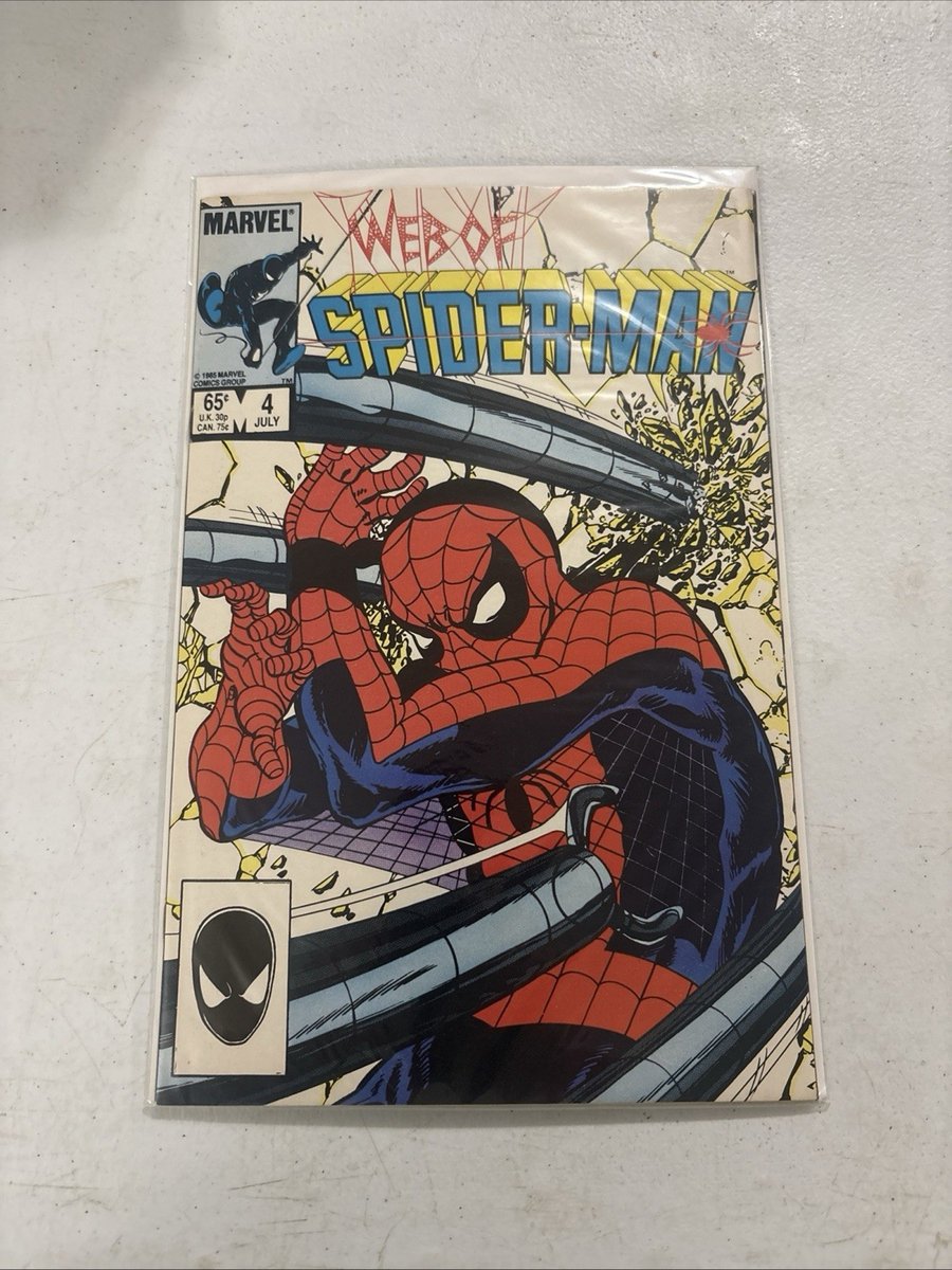 WEB OF SPIDER-MAN # 4 LUGLIO 1985 COPPER AGE JOHN BYRNE COVER
