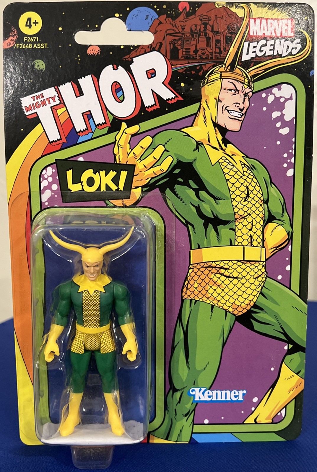 Marvel Legends Retro 3.75 Il Potente Thor LOKI Hasbro 2021