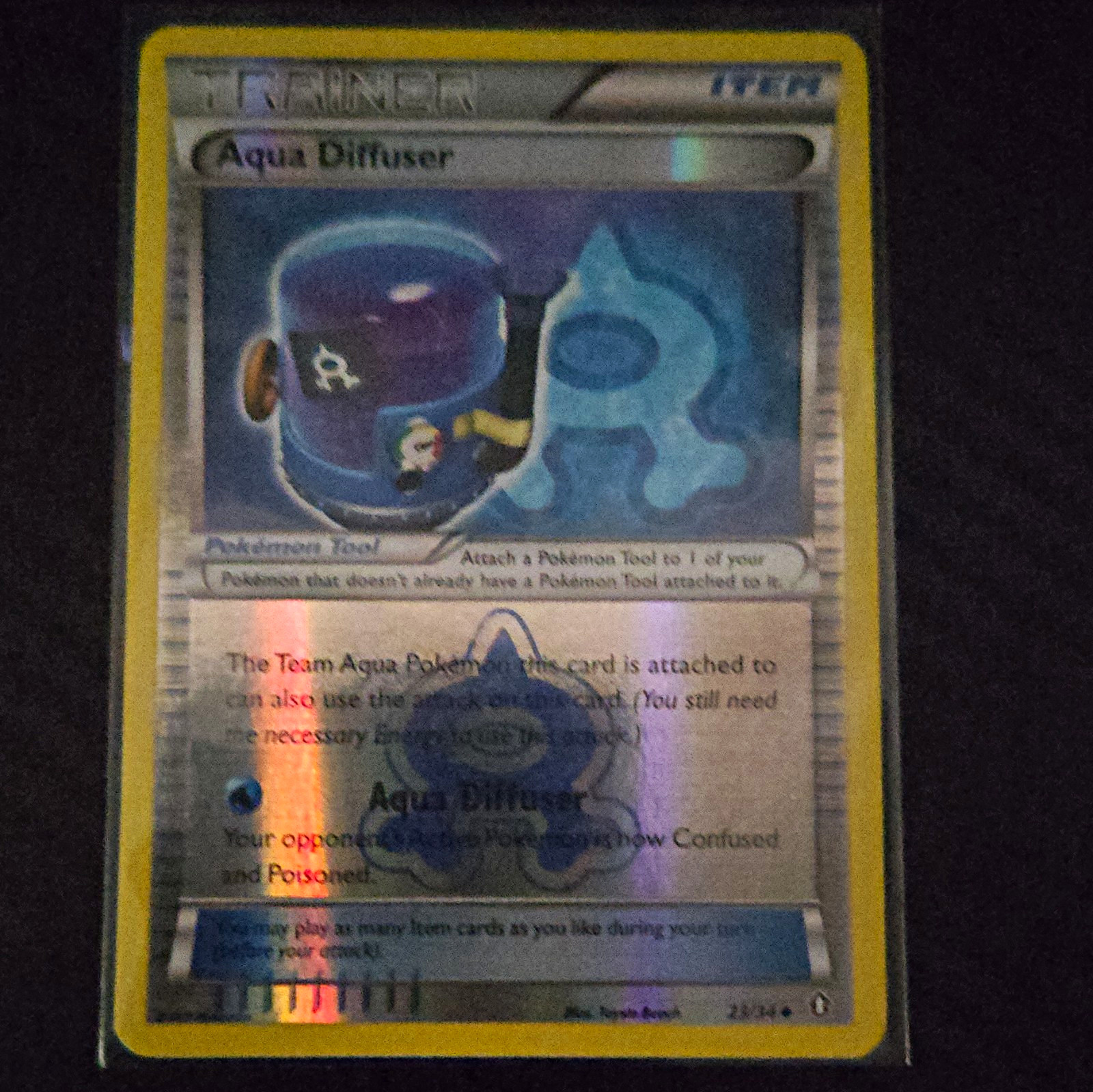Pokemon TCG Aqua Diffusore 23/34 Doppia Crisi Reverse Holo Non Comune Inglese