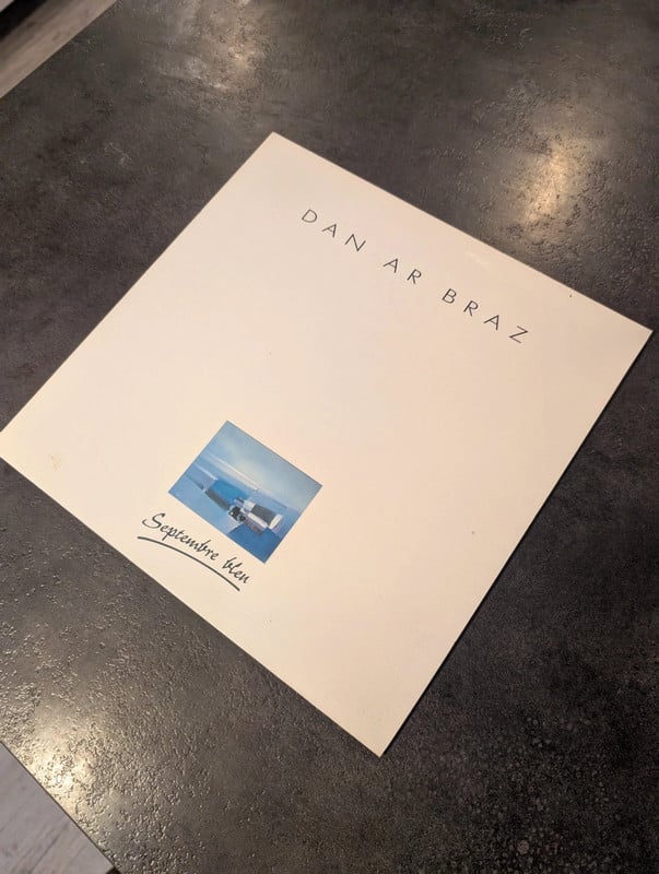 Vinyle Dan Ar Braz – Septembre Bleu – LP 33 Tours – 1988