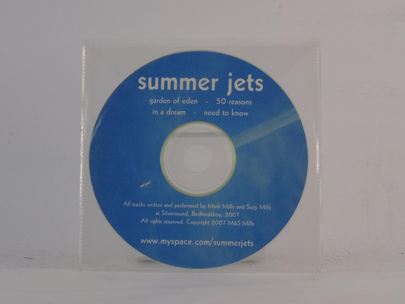 SUMMER JETS GARDEN OF EDEN (E55) 4 Track Promo CD Single including Plastic Sleev