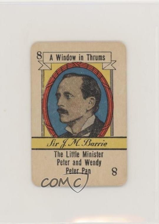 1935 Russell Autori Famosi Gioco di Carte Sir JM Barrie (Una Finestra nel Thrums) #8 00jz