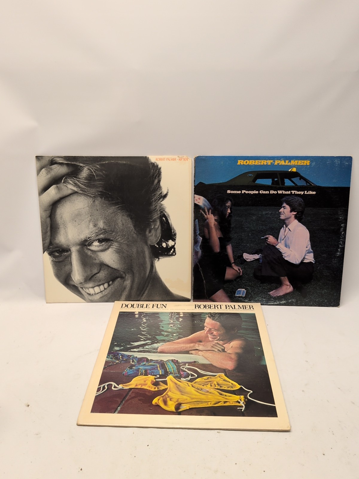 Lot(3) Robert Palmer Vinyl Record Albums Riptide Double Fun Some People Can Do