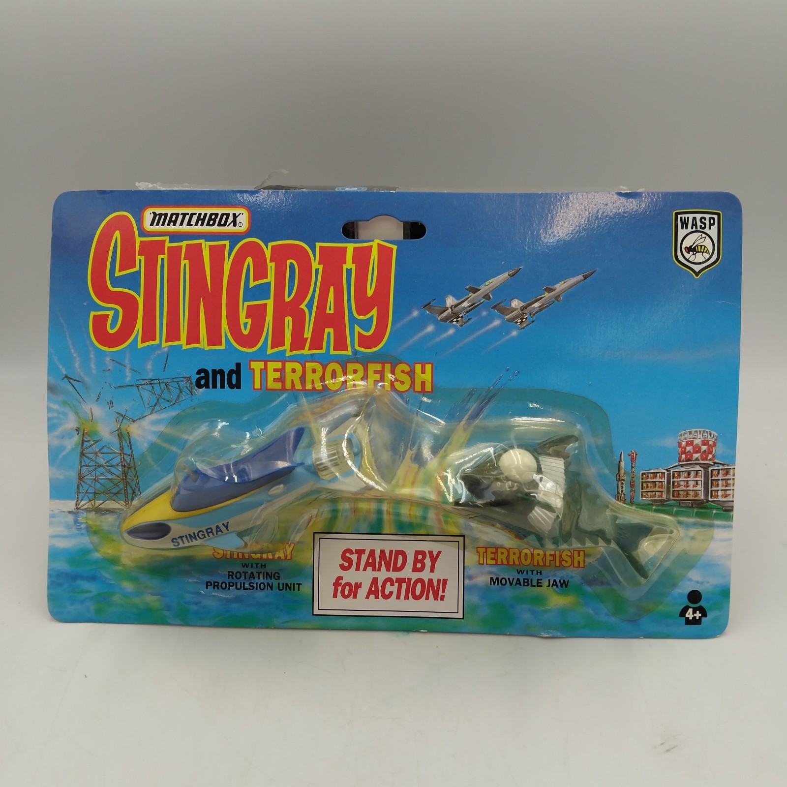Matchbox 1992 Stingray Terrorfish Gerry Anderson sigillato blister card giocattoli