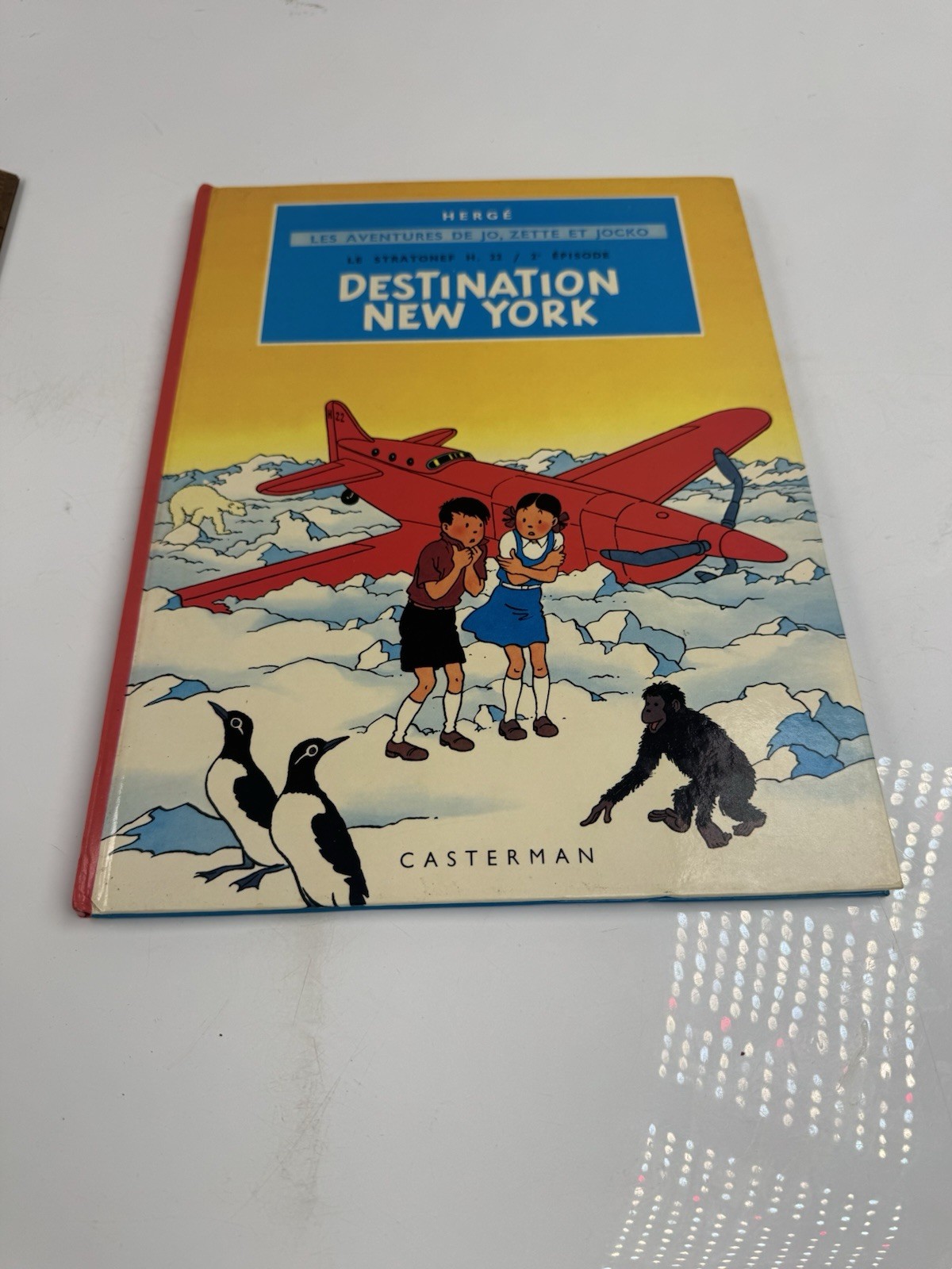 Destinazione New York 1979 Methuen Hardback Herge Jo Zette Tintin francese