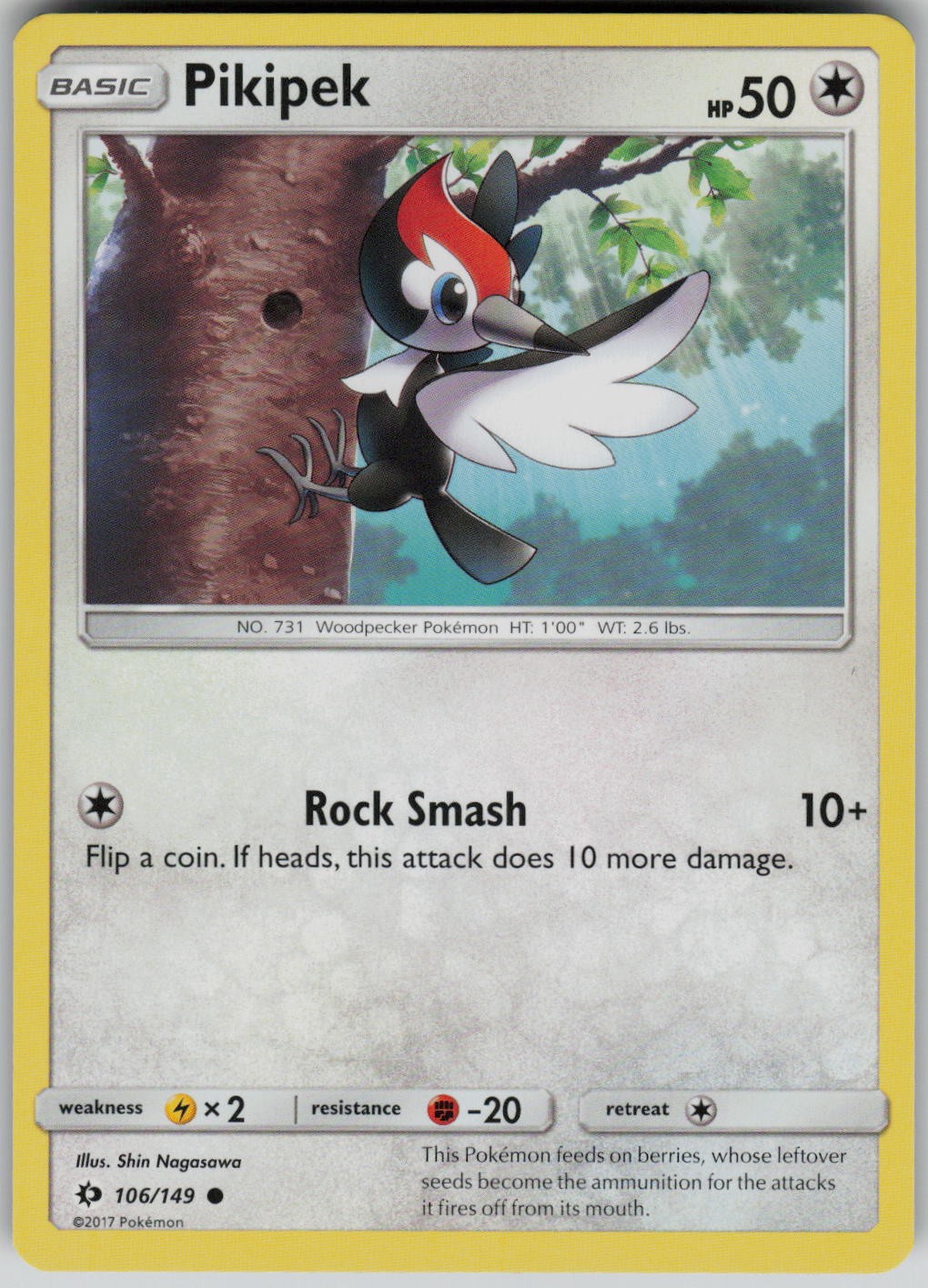 Pikipek 106/149 Set Base SM Comune Shin Nagasawa
