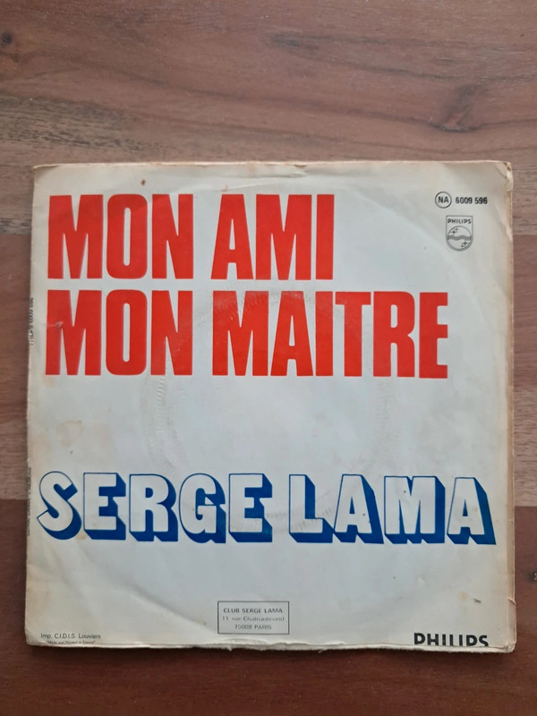 Vynile 45 tours Serge Lama