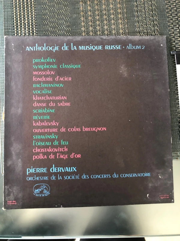 Vinyle 33T Anthologie de la musique russe vol2