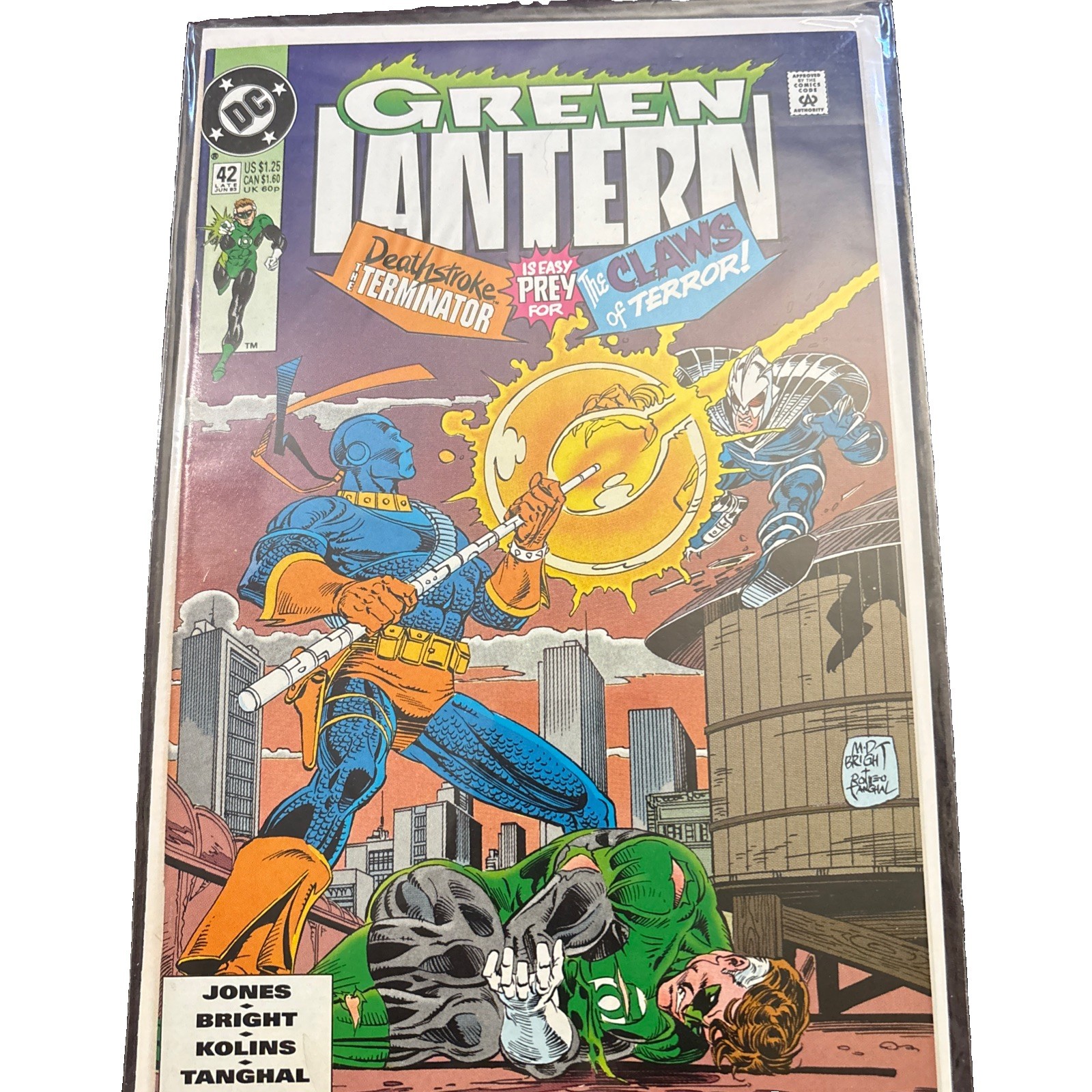 Vintage Lanterna Verde DC Comics #42 (1993) Artigli del Terrore Deathstroke