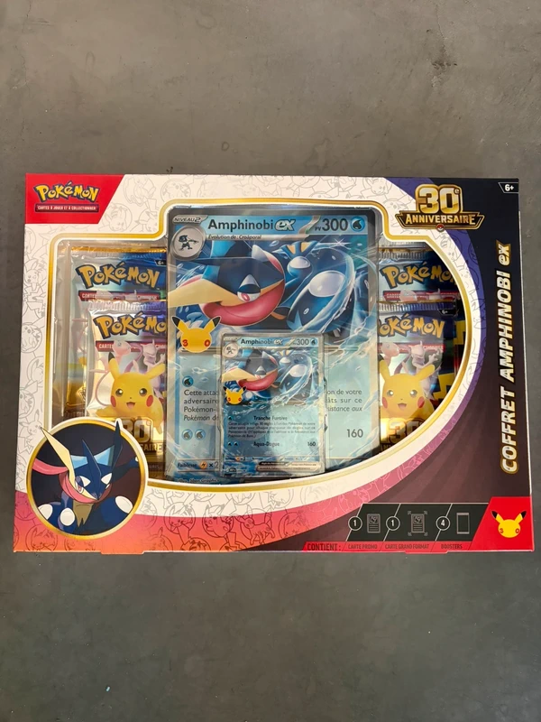 Coffret scellé Amphinobi Pokémon 30 ans Plusieurs de disponible