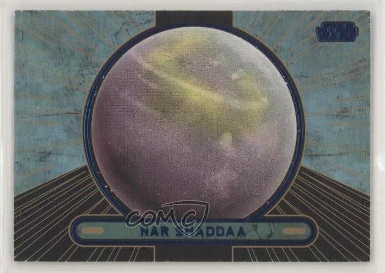 2013 Topps Star Wars Galactic Files Series 2 Blue 23/350 Nar Shaddaa #699 1j8