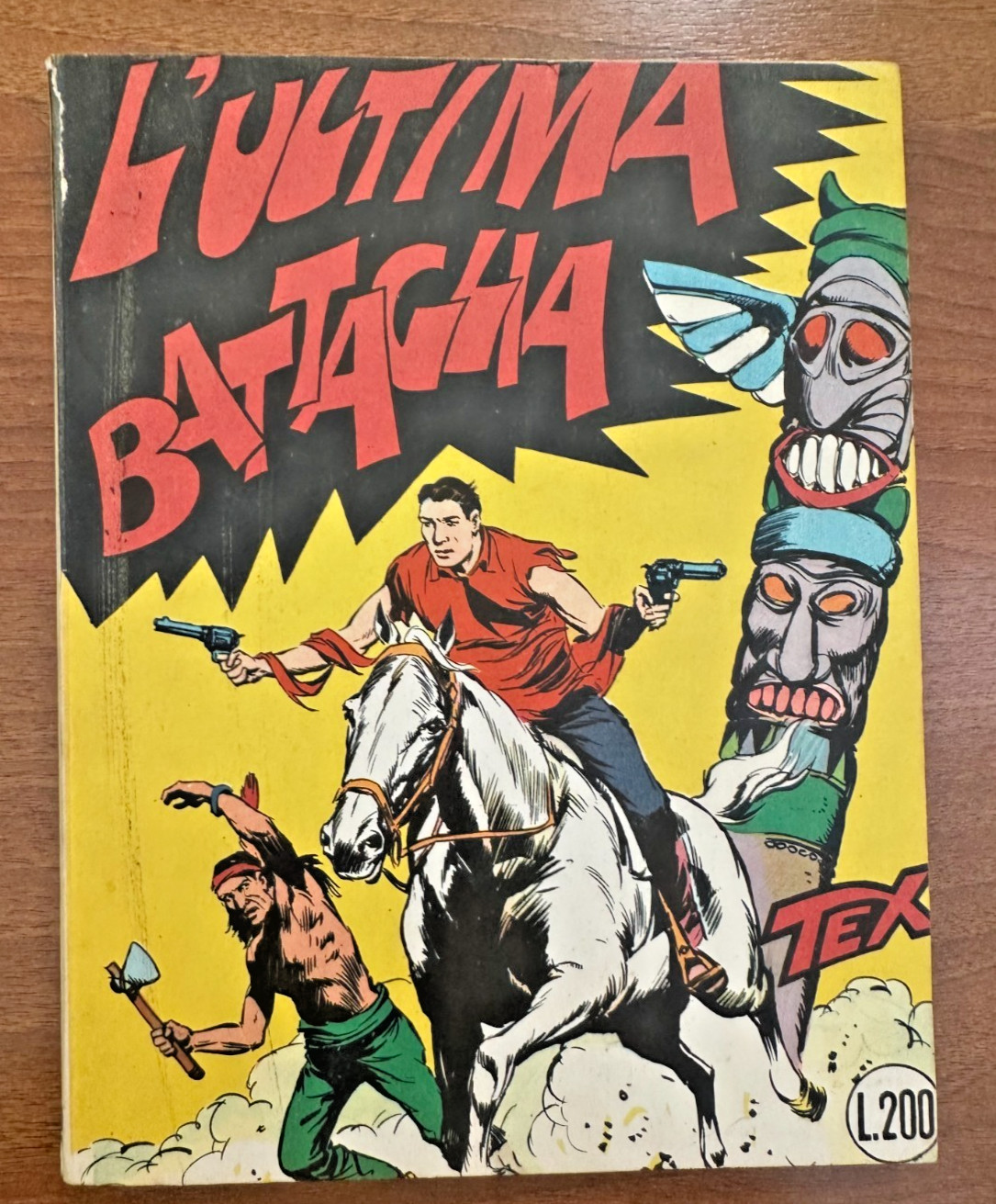 BONELLI TEX N.9 L'ULTIMA BATTAGLIA - SPILLATO 478 CENSURATO MOLTO BELLO